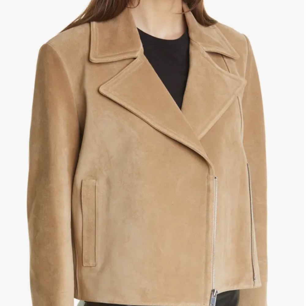 Theory Suede Moto Jacket - Picture 5 of 6